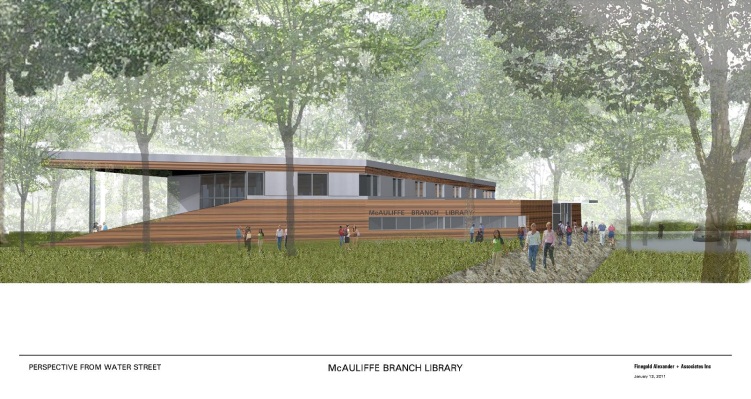 McAuliffe Branch Library Conceptual Rendering