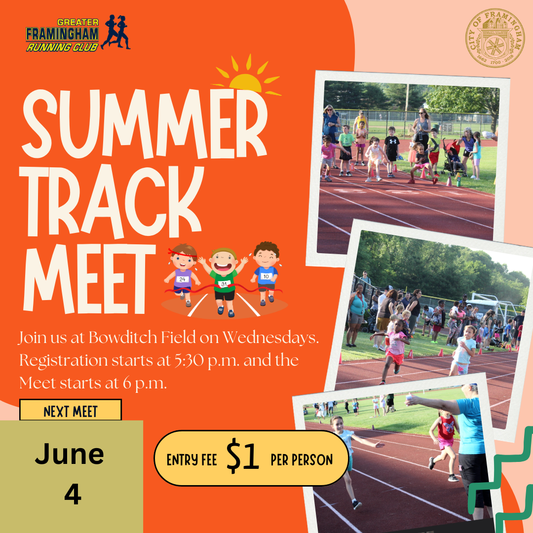 Greater Framingham Summer Track starts June 4 2025