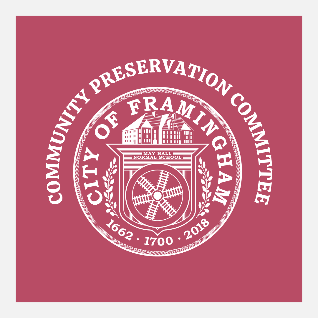 Community Preservation Committee with white city seal