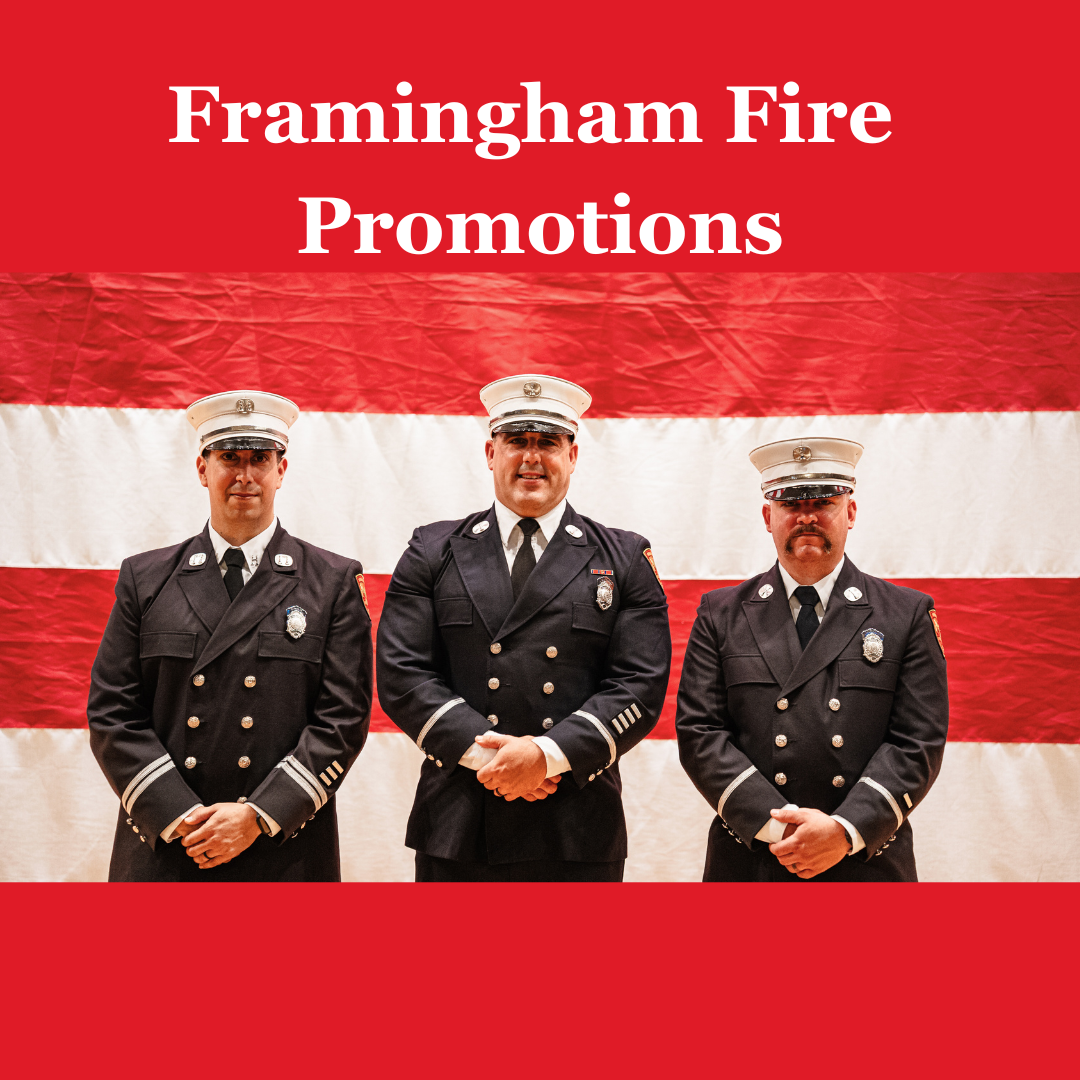 Framingham Fire Department Announces Promotions of Captain Guilherme Barroso, Lieutenant Michael Bur