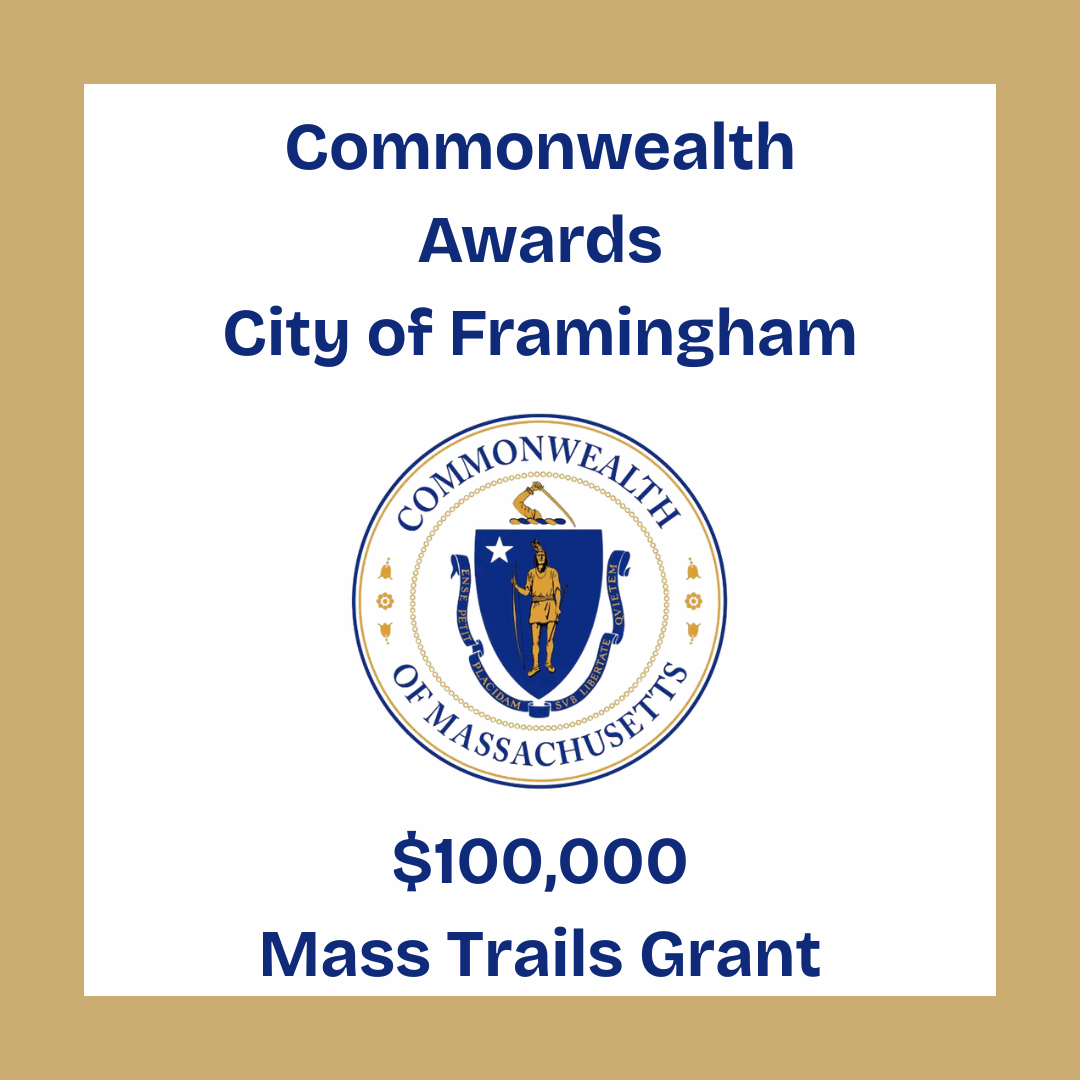 City of Framingham receives $100,000 Mass Trails grant from Commonwealth of Massachusetts with State