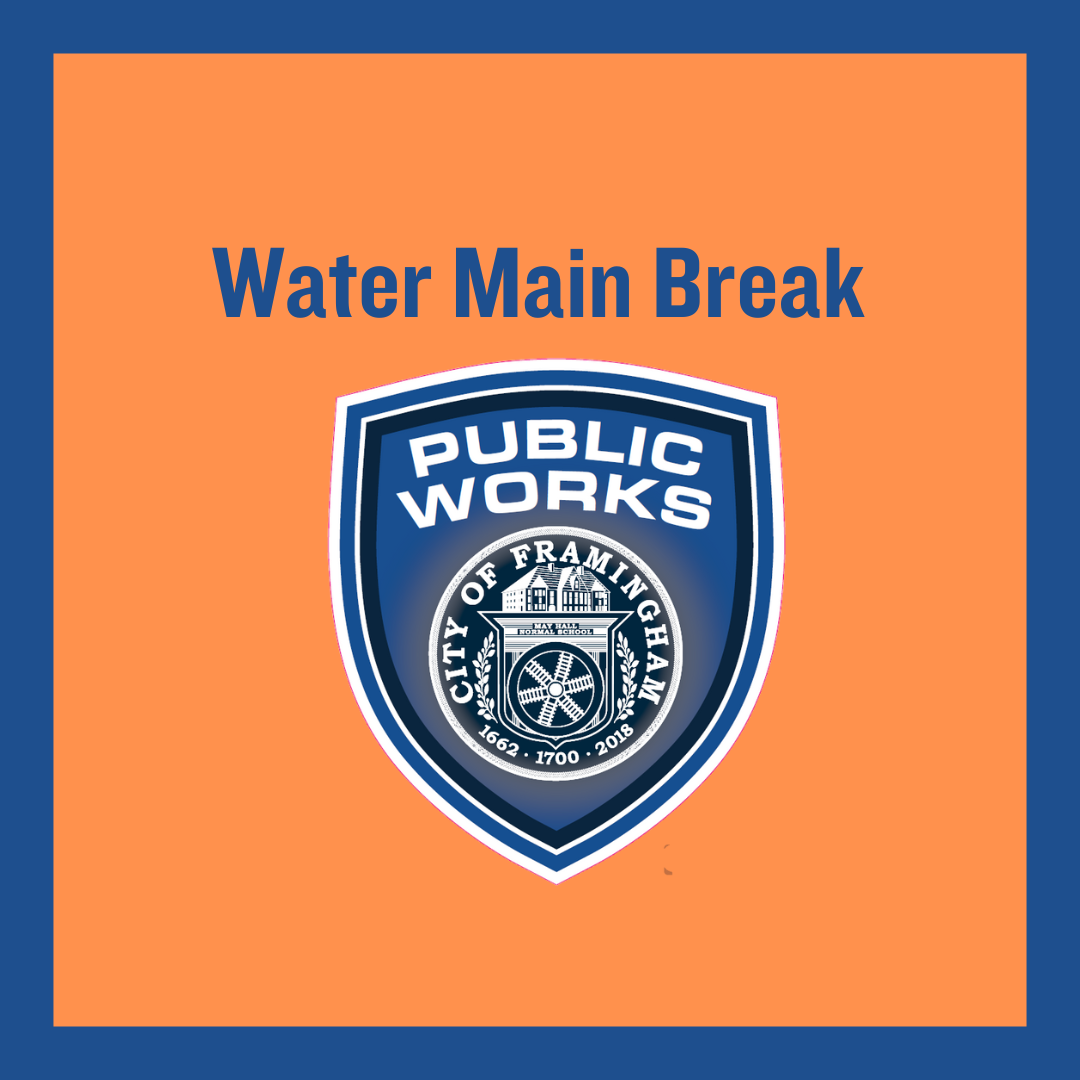 DPW water main break with DPW seal