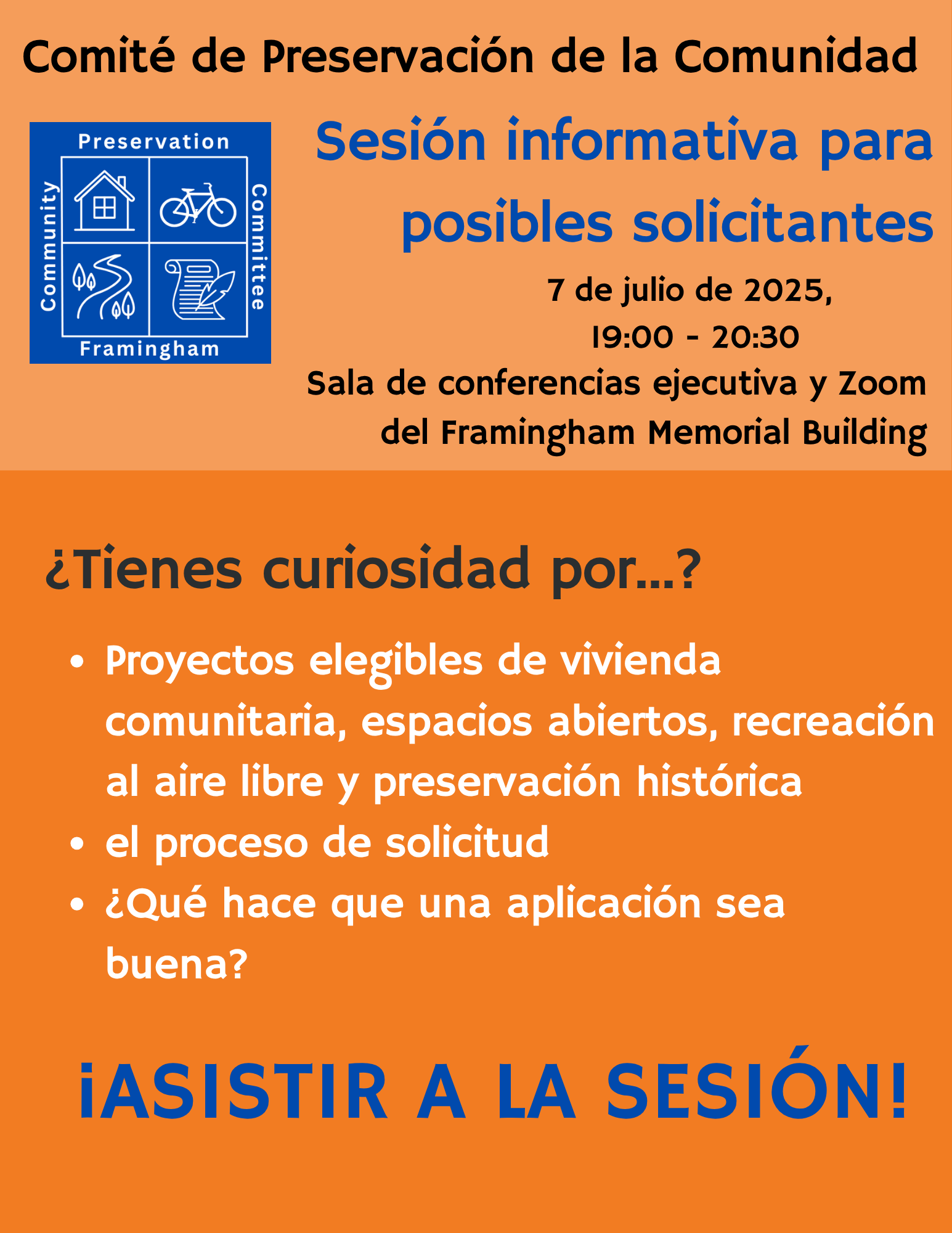 (Spanish) CPC Flyer July 7, 2025 at 7 p.m. memorial Building