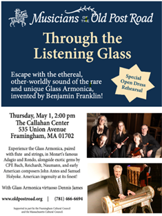 Musicians of the Old Post Road, Inc. Open Dress Rehearsal Through the Listening Glass