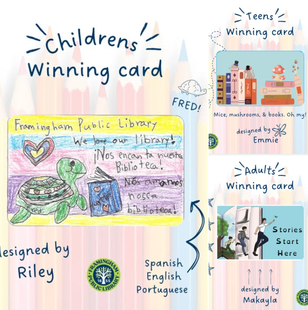 patron designed library card winners 2025