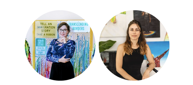 Julia Csekö and Raquel Fornasaro are Brazilian-American visual artists