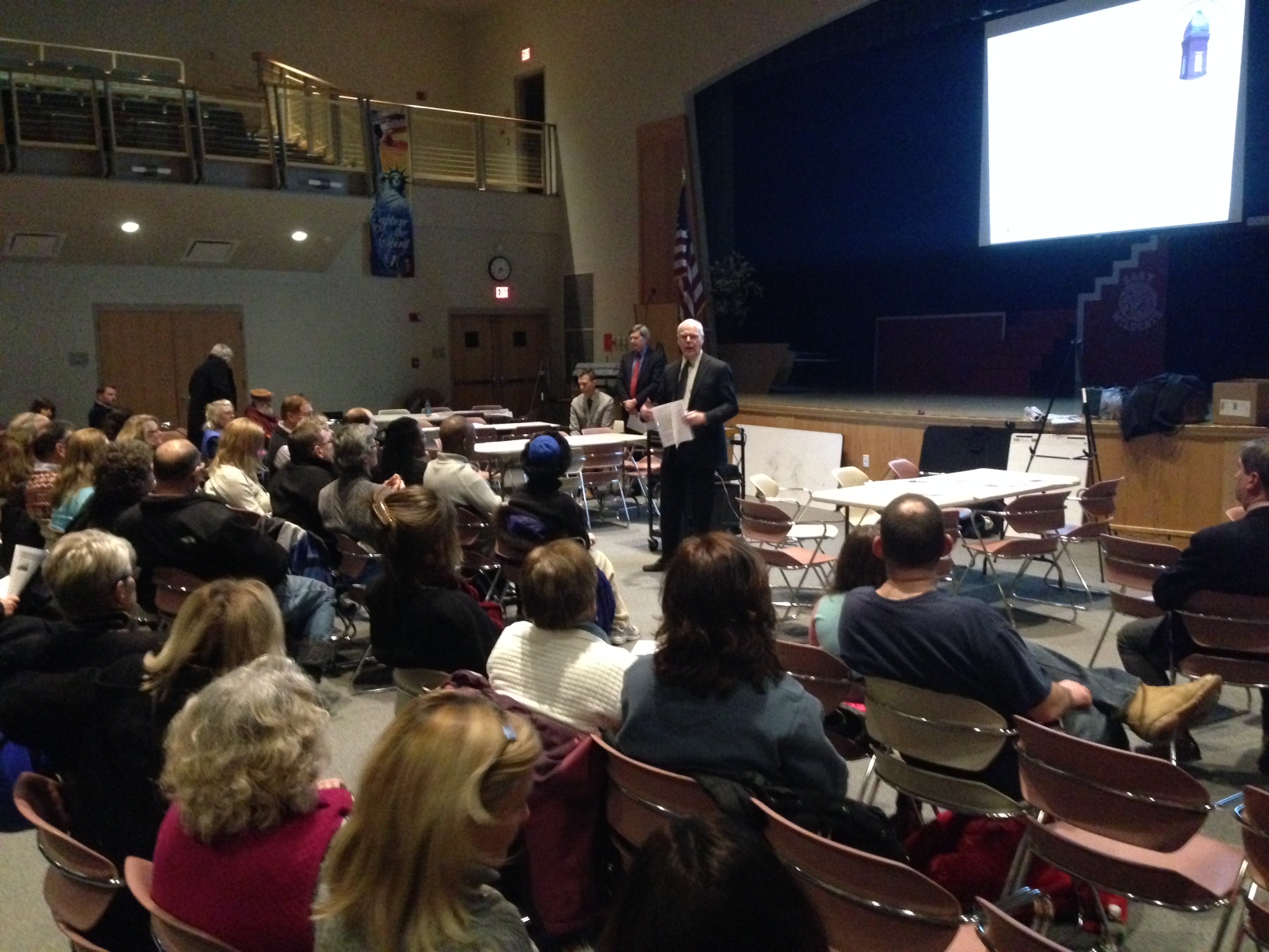 Bob Halpin at Saxonville Village Meeting